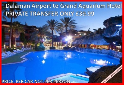 Dalaman Airport to Grand Aquarium Hotel icmeler